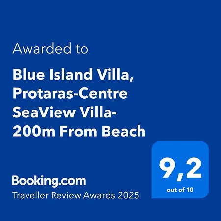 Walk To Center & Beach- Your Dream Escape, Blue Island Willa Protaras